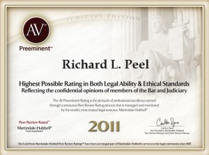 AV Preeminent Richard L. Peel 2011